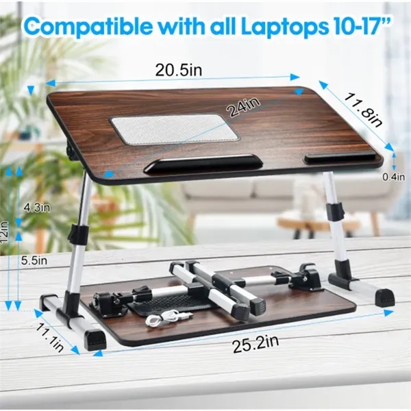 Foldable Laptop Desk with Cooling Fan - Foldable Laptop Desk with Cooling Fan - Image 1 of 1