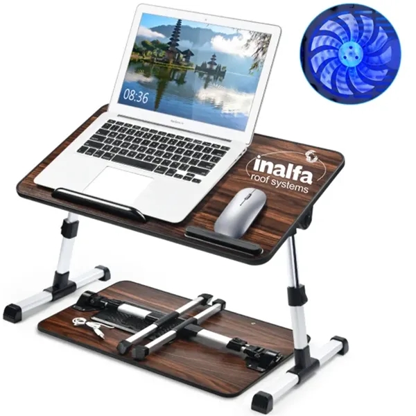 Foldable Laptop Desk with Cooling Fan - Foldable Laptop Desk with Cooling Fan - Image 0 of 1