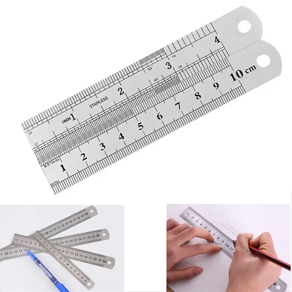 4 inch Stainless Steel Ruler - 4 inch Stainless Steel Ruler - Image 1 of 1