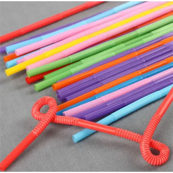 Disposable Two Head Folding  Plastic Straw - Disposable Two Head Folding  Plastic Straw - Image 0 of 1