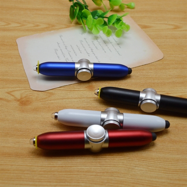 Fidget Spinner Pen with LED Light & Stylus - Fidget Spinner Pen with LED Light & Stylus - Image 3 of 3