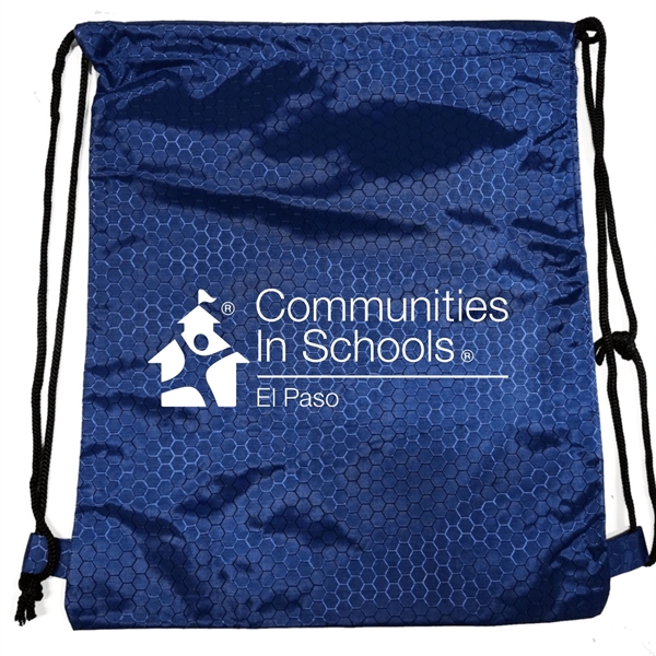 Hexagonal Shape Fabric Drawstring (13.5" x 16.5")