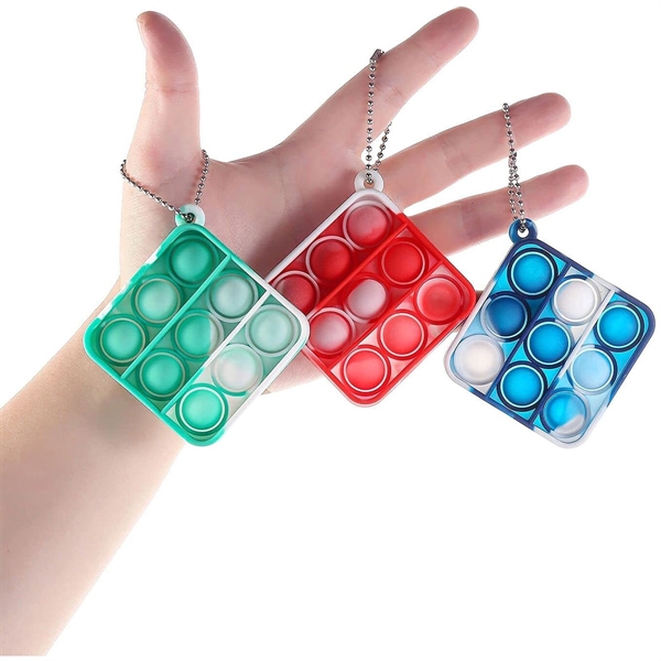 Pop it fidget toy with chain - Pop it fidget toy with chain - Image 2 of 2
