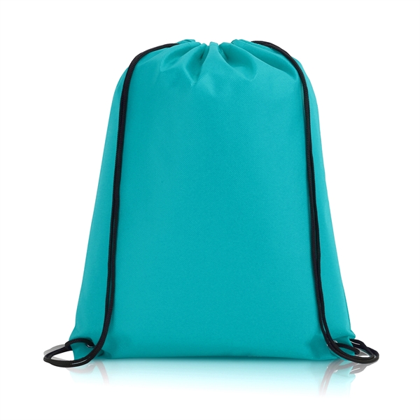 Non-Woven Custom Drawstring Backpack - 14" x 17" - Non-Woven Custom Drawstring Backpack - 14" x 17" - Image 8 of 18