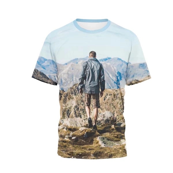 Men's T-Shirt Crew Neck - Men's T-Shirt Crew Neck - Image 3 of 6
