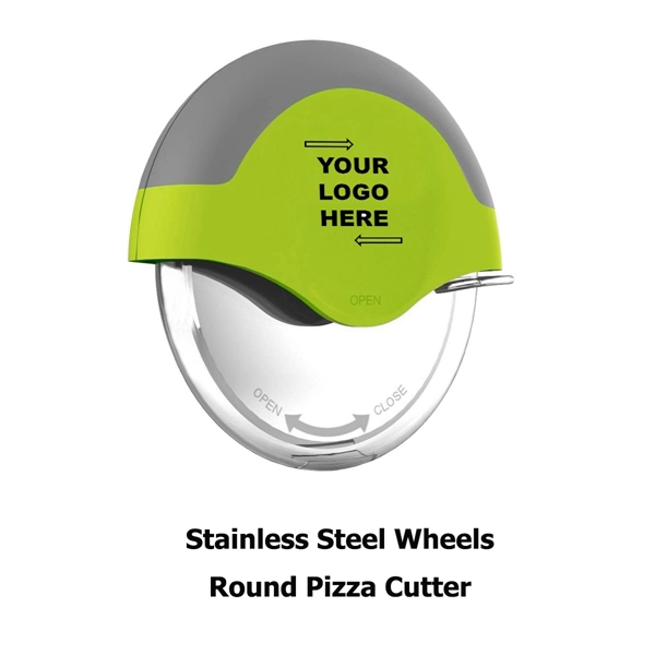 Stainless Steel Wheels Round Pizza Cutter - Stainless Steel Wheels Round Pizza Cutter - Image 0 of 6