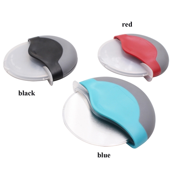 Stainless Steel Wheels Round Pizza Cutter - Stainless Steel Wheels Round Pizza Cutter - Image 1 of 6
