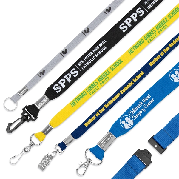 Flat Polyester Lanyard w/ Breakaway - Flat Polyester Lanyard w/ Breakaway - Image 0 of 0