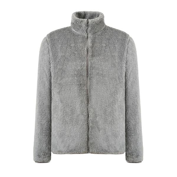 Men's Full Zip Winter Polar Fleece Fuzzy Jacket - Men's Full Zip Winter Polar Fleece Fuzzy Jacket - Image 6 of 8