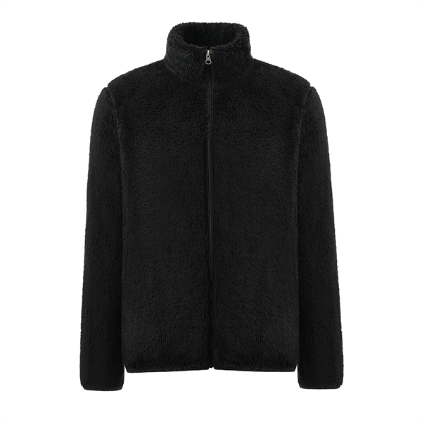 Men's Full Zip Winter Polar Fleece Fuzzy Jacket - Men's Full Zip Winter Polar Fleece Fuzzy Jacket - Image 3 of 8