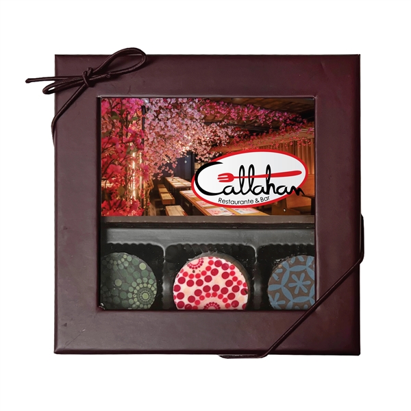 Custom Printed Chocolate Bar With 3 Truffles - Custom Printed Chocolate Bar With 3 Truffles - Image 0 of 0