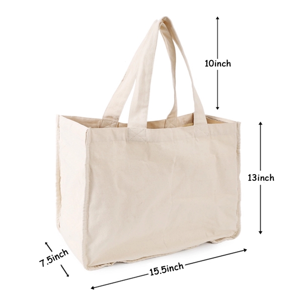 Reusable Canvas Grocery Shopping Tote Bags - Reusable Canvas Grocery Shopping Tote Bags - Image 1 of 1