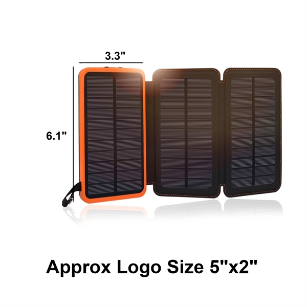 Fuller Park 14000mAh 3 Solar Panel Power Bank - Fuller Park 14000mAh 3 Solar Panel Power Bank - Image 1 of 1