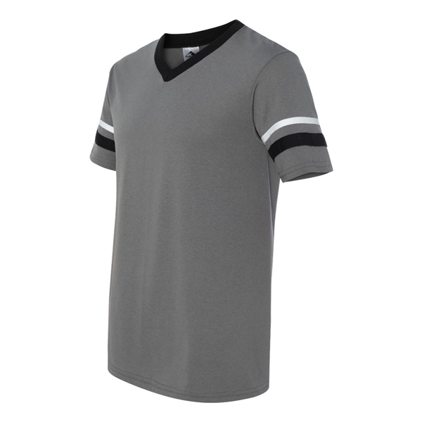 Augusta Sportswear V-Neck Jersey with Striped Sleeves - Augusta Sportswear V-Neck Jersey with Striped Sleeves - Image 8 of 74