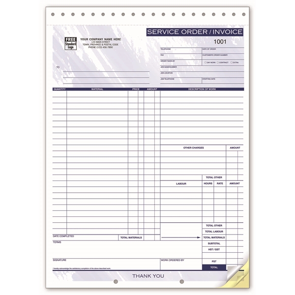 Contractor Service Order / Invoice Forms - Contractor Service Order / Invoice Forms - Image 0 of 0