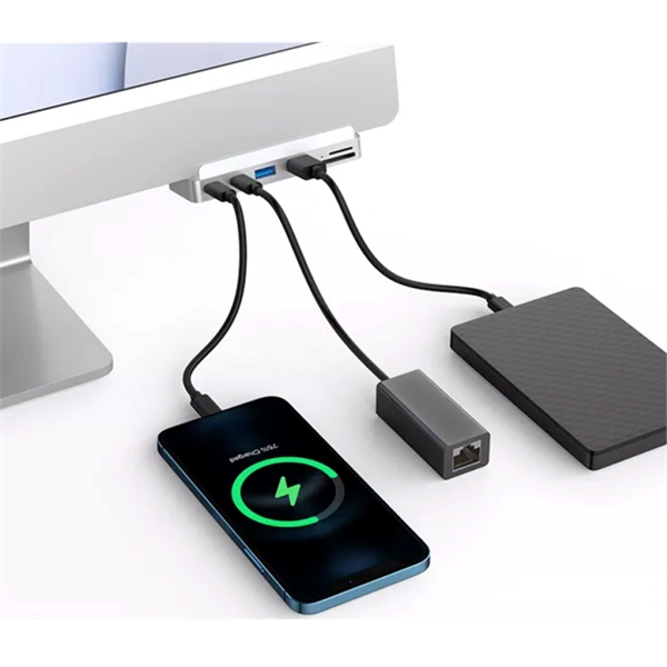 6-in-1 USB Hub for iMac - 6-in-1 USB Hub for iMac - Image 2 of 3