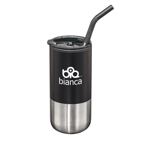 Bondi Double Wall Tumbler w/ Straw -18oz