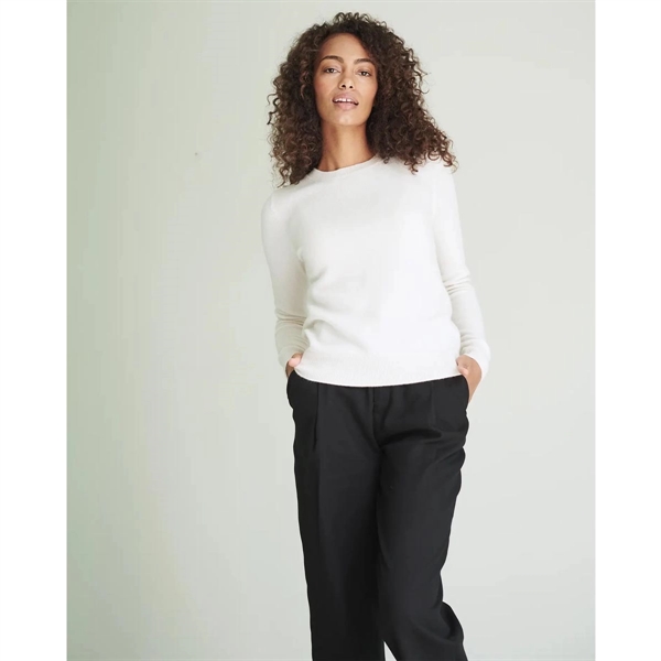 Ladies Mongolian Cashmere Crewneck Sweater - Ladies Mongolian Cashmere Crewneck Sweater - Image 2 of 13