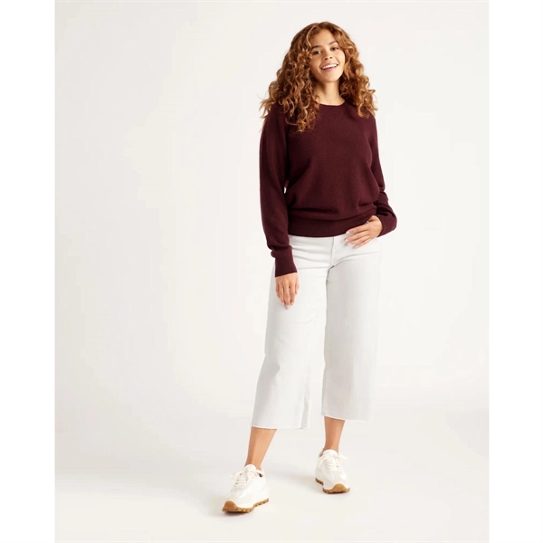 Ladies Mongolian Cashmere Crewneck Sweater - Ladies Mongolian Cashmere Crewneck Sweater - Image 6 of 13