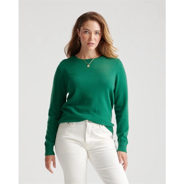 Ladies Mongolian Cashmere Crewneck Sweater - Ladies Mongolian Cashmere Crewneck Sweater - Image 7 of 13