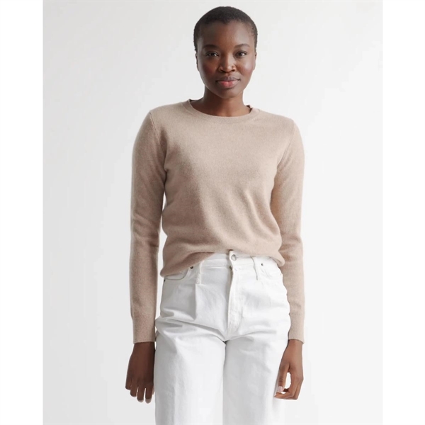 Ladies Mongolian Cashmere Crewneck Sweater - Ladies Mongolian Cashmere Crewneck Sweater - Image 9 of 13