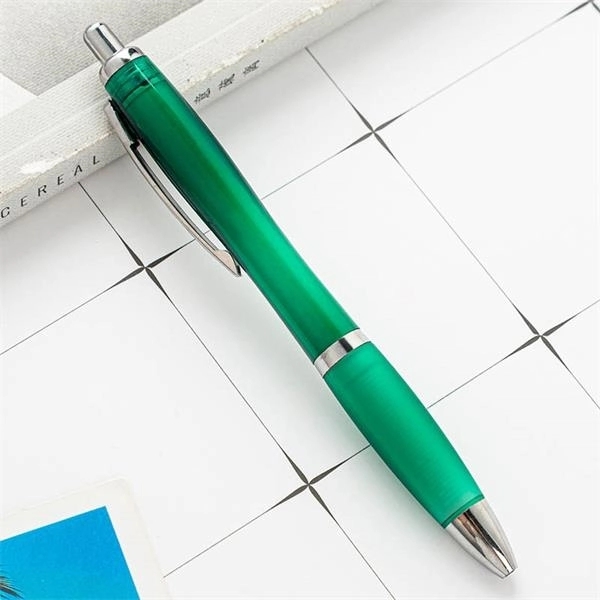 1.0 Mm Custom Retractable Plastic Ballpoint Pen - 1.0 Mm Custom Retractable Plastic Ballpoint Pen - Image 3 of 3