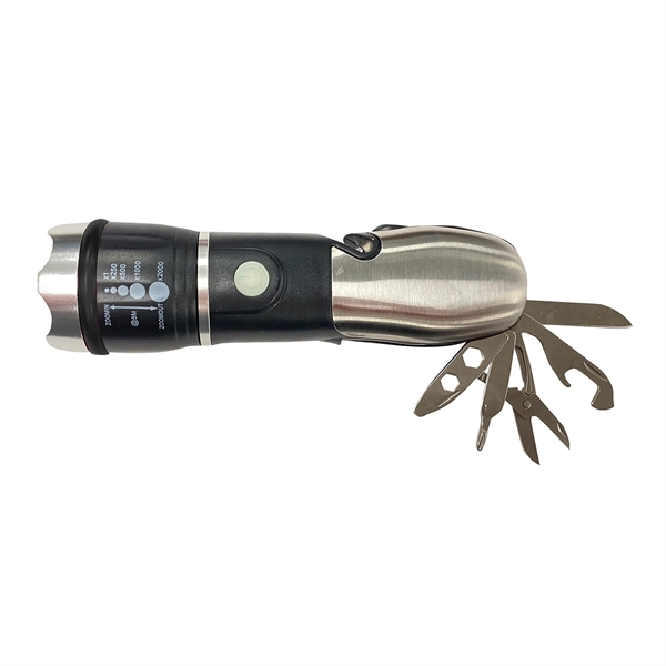 4 LED Flashlight Multi-Tool w/ Safety Hammer - 4 LED Flashlight Multi-Tool w/ Safety Hammer - Image 4 of 6