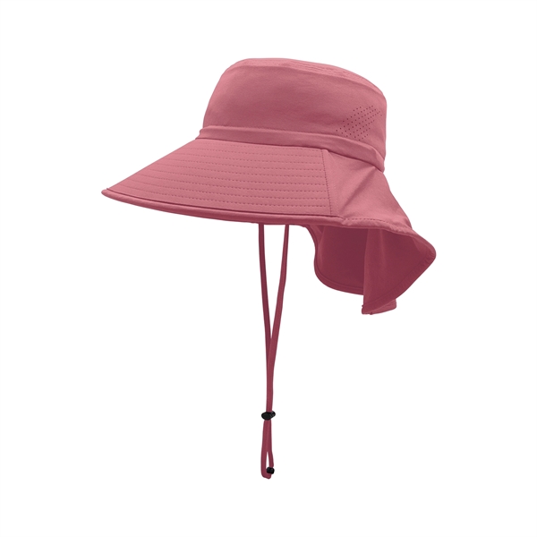 Wide Brim Sun Hat w/Neck Flap - Wide Brim Sun Hat w/Neck Flap - Image 1 of 3