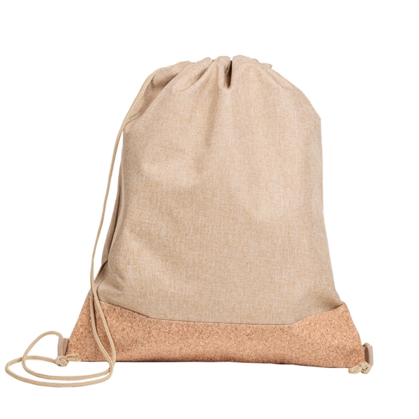 County Drawstring Bag with Cork Bottom - County Drawstring Bag with Cork Bottom - Image 1 of 1