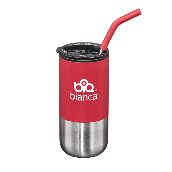 Bondi Double Wall Tumbler w/ Straw -18oz - Bondi Double Wall Tumbler w/ Straw -18oz - Image 11 of 15