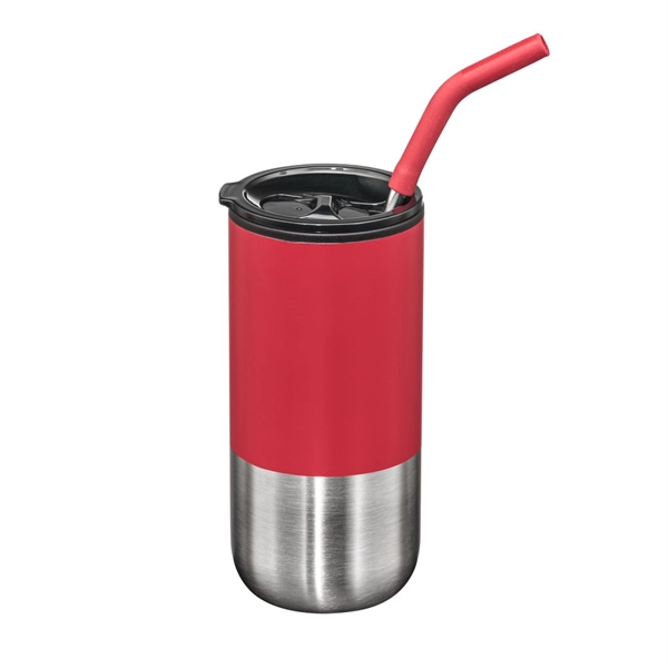 Bondi Double Wall Tumbler w/ Straw -18oz - Bondi Double Wall Tumbler w/ Straw -18oz - Image 10 of 15