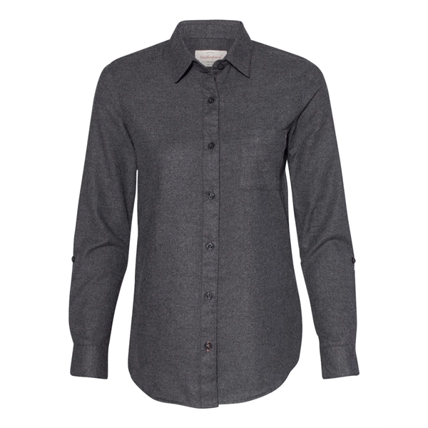 Weatherproof Women's Vintage Brushed Flannel Solid Shirt - Weatherproof Women's Vintage Brushed Flannel Solid Shirt - Image 7 of 9