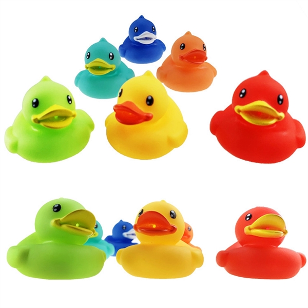 Colorful Rubber Ducks for Kids Baby Shower Summer Beach Pool - Colorful Rubber Ducks for Kids Baby Shower Summer Beach Pool - Image 4 of 15