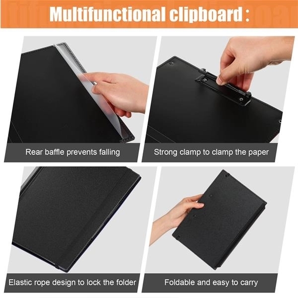 Folding Clipboard With Elastic Band - Folding Clipboard With Elastic Band - Image 1 of 3