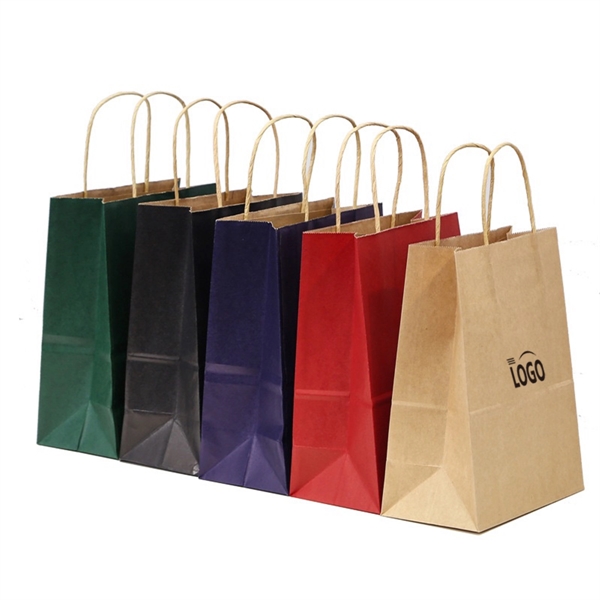 Colorful Small Size Kraft Paper Gift Bag - Colorful Small Size Kraft Paper Gift Bag - Image 0 of 0