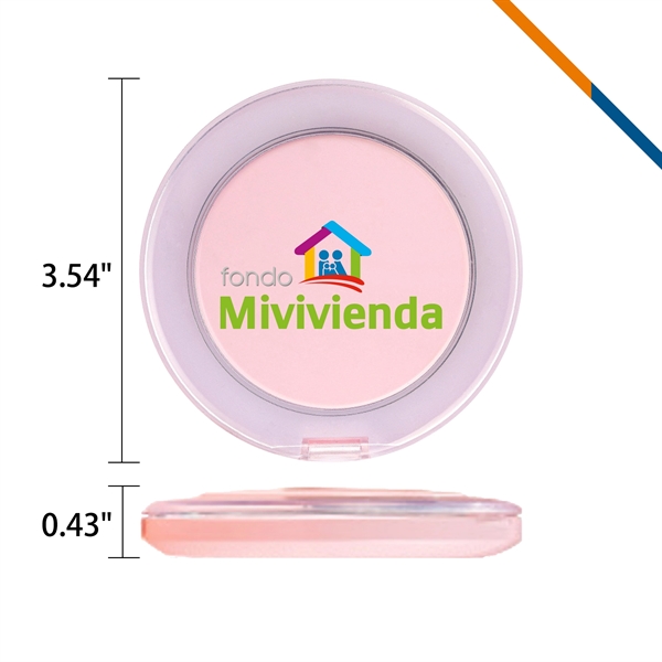 Rhet LED Compact Mirror - Rhet LED Compact Mirror - Image 2 of 5