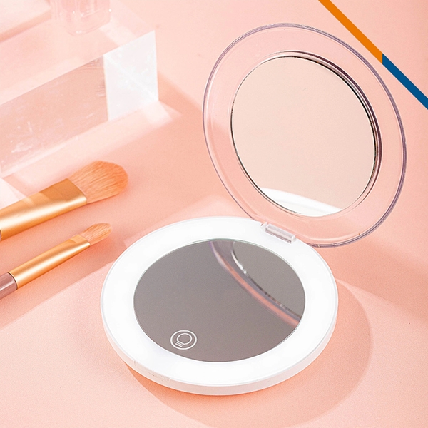 Rhet LED Compact Mirror - Rhet LED Compact Mirror - Image 3 of 5