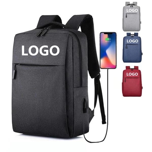 Laptop Pro-Tech Backpack with USB Port - Laptop Pro-Tech Backpack with USB Port - Image 0 of 3