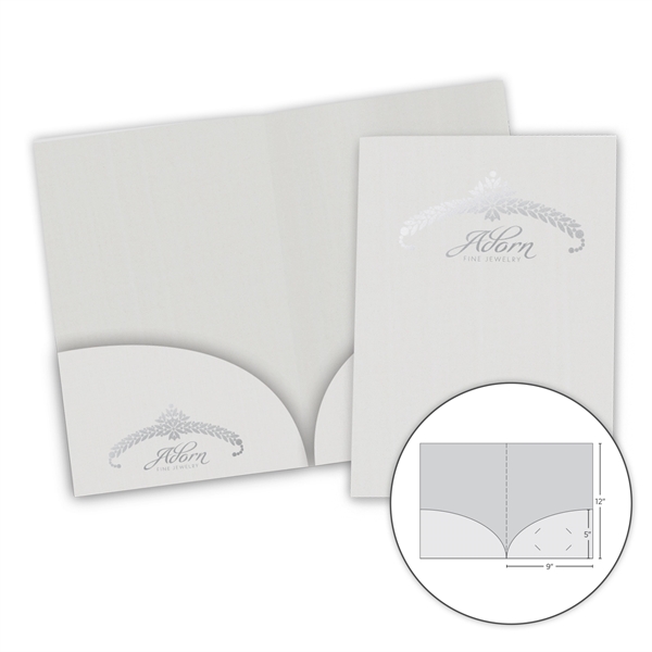 Specialty Folder with 2 Curved Pockets - Specialty Folder with 2 Curved Pockets - Image 0 of 2