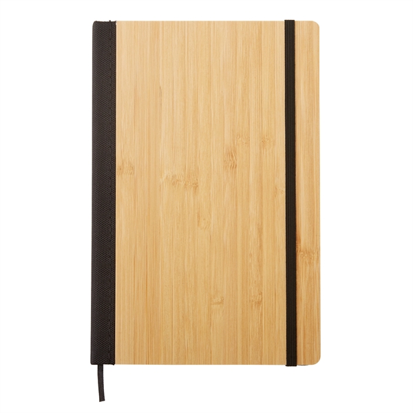 6" x 8" Bamboo Journal With RPET Back - 6" x 8" Bamboo Journal With RPET Back - Image 1 of 5