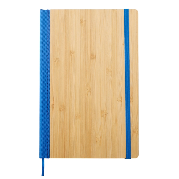 6" x 8" Bamboo Journal With RPET Back - 6" x 8" Bamboo Journal With RPET Back - Image 3 of 5