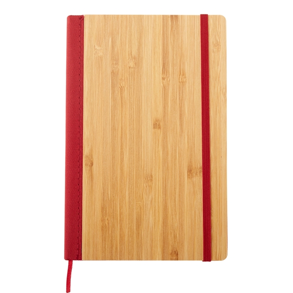 6" x 8" Bamboo Journal With RPET Back - 6" x 8" Bamboo Journal With RPET Back - Image 5 of 5