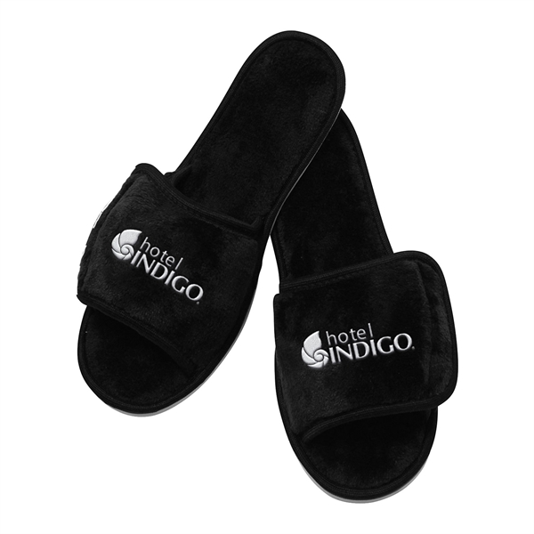 Open Toe Micro Fleece Slipper - Open Toe Micro Fleece Slipper - Image 3 of 5
