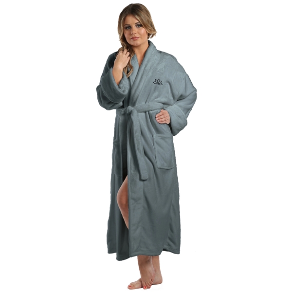 Ultra Soft 50" Microfleece Shawl Collar Robe - Ultra Soft 50" Microfleece Shawl Collar Robe - Image 4 of 14