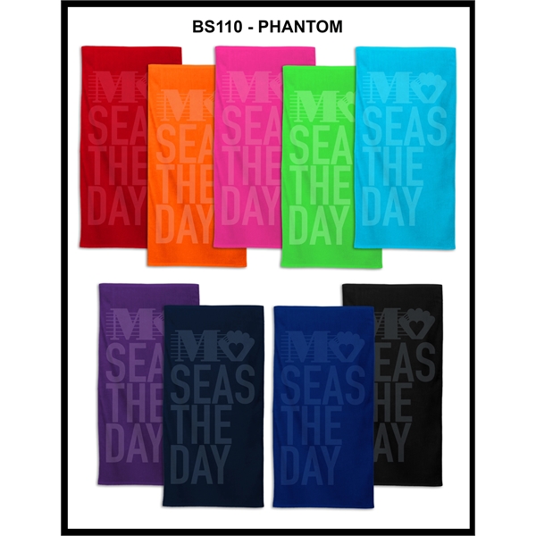 Premium Velour, 30 x 60, Classic, Color Beach Towel - Premium Velour, 30 x 60, Classic, Color Beach Towel - Image 13 of 13