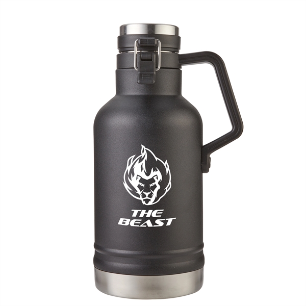 64 oz Double Wall Insulated Stainless Steel Growler - 64 oz Double Wall Insulated Stainless Steel Growler - Image 0 of 11