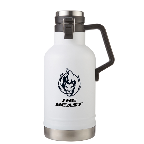 64 oz Double Wall Insulated Stainless Steel Growler - 64 oz Double Wall Insulated Stainless Steel Growler - Image 1 of 11