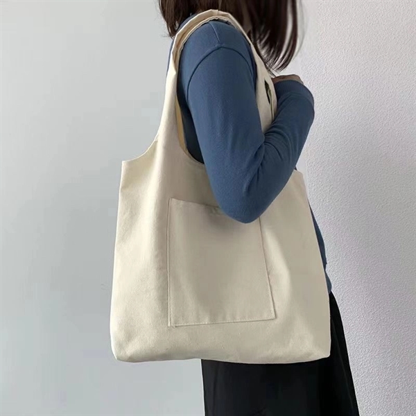 Canvas Tote Bags Pocket - Canvas Tote Bags Pocket - Image 2 of 3