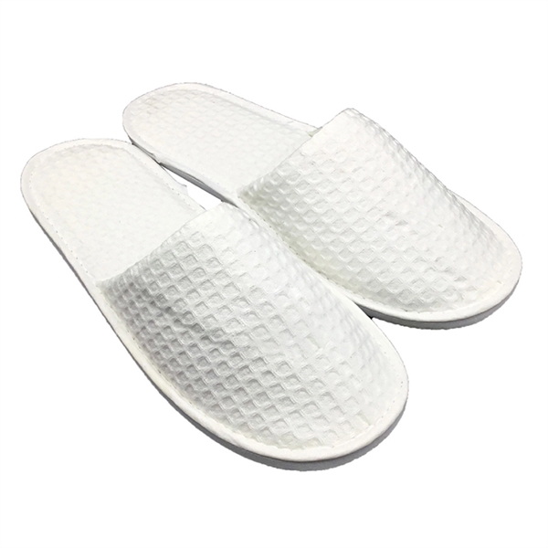 Waffle Pattern Disposable Hotel Home Spa Hospital Slippers - Waffle Pattern Disposable Hotel Home Spa Hospital Slippers - Image 1 of 1