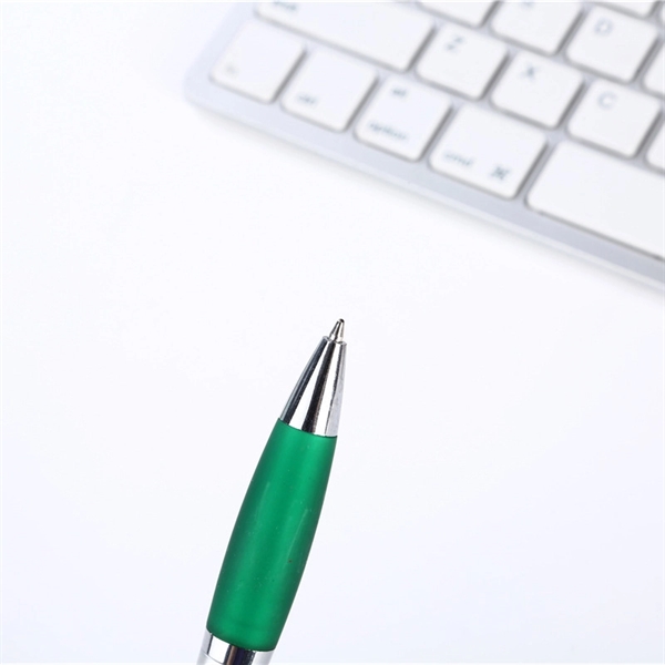 Retractable Medium Point 1mm Ballpoint Pen With Metal Clip - Retractable Medium Point 1mm Ballpoint Pen With Metal Clip - Image 3 of 4